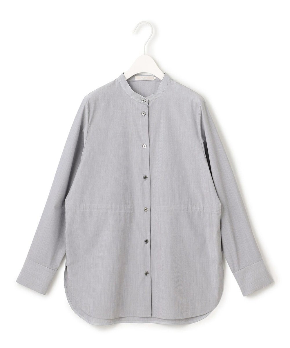 ICB 【洗える】 クリーンブロード バンドカラーシャツ 