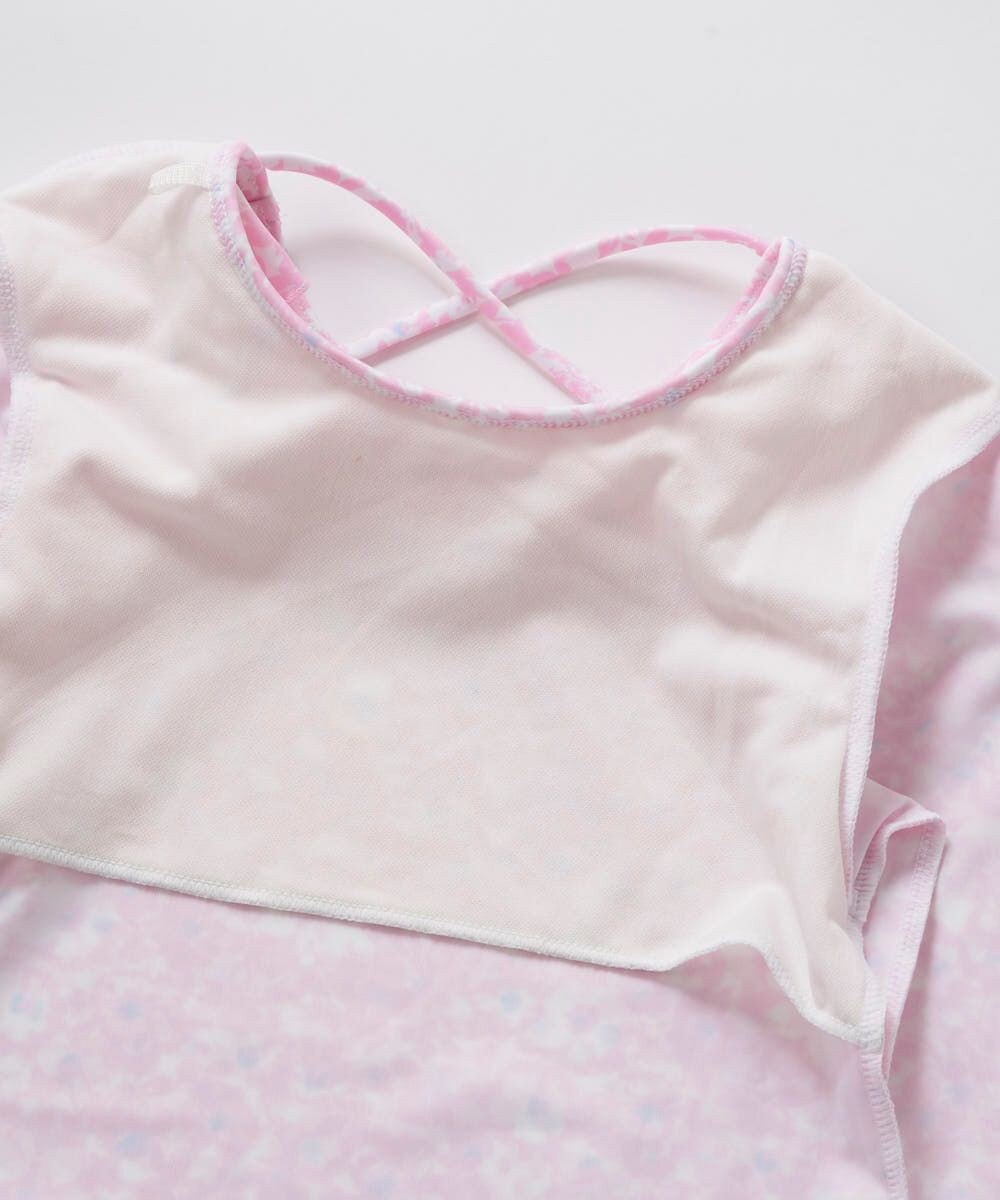 OP／FILA 【marie claire ENFANTS】フリル襟付き長袖ラッシュガード型水着 