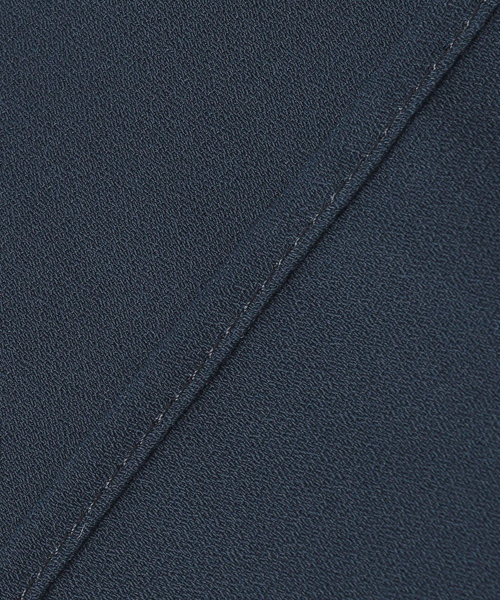 ICB 【洗える】ソフトジョーゼット　ランダムタックブラウス 