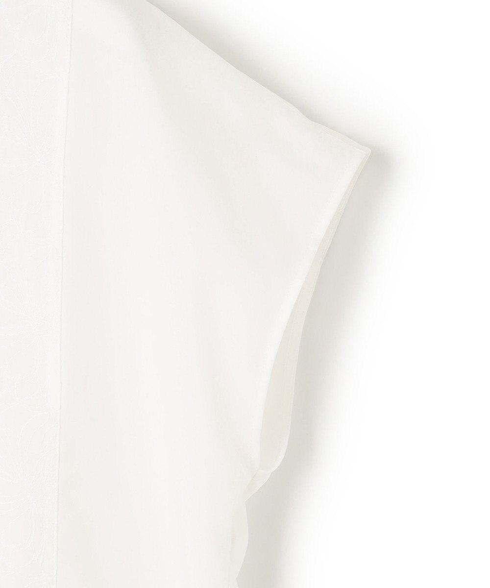 23区 L 【洗える】エンブロイダリー コンビ ブラウス 