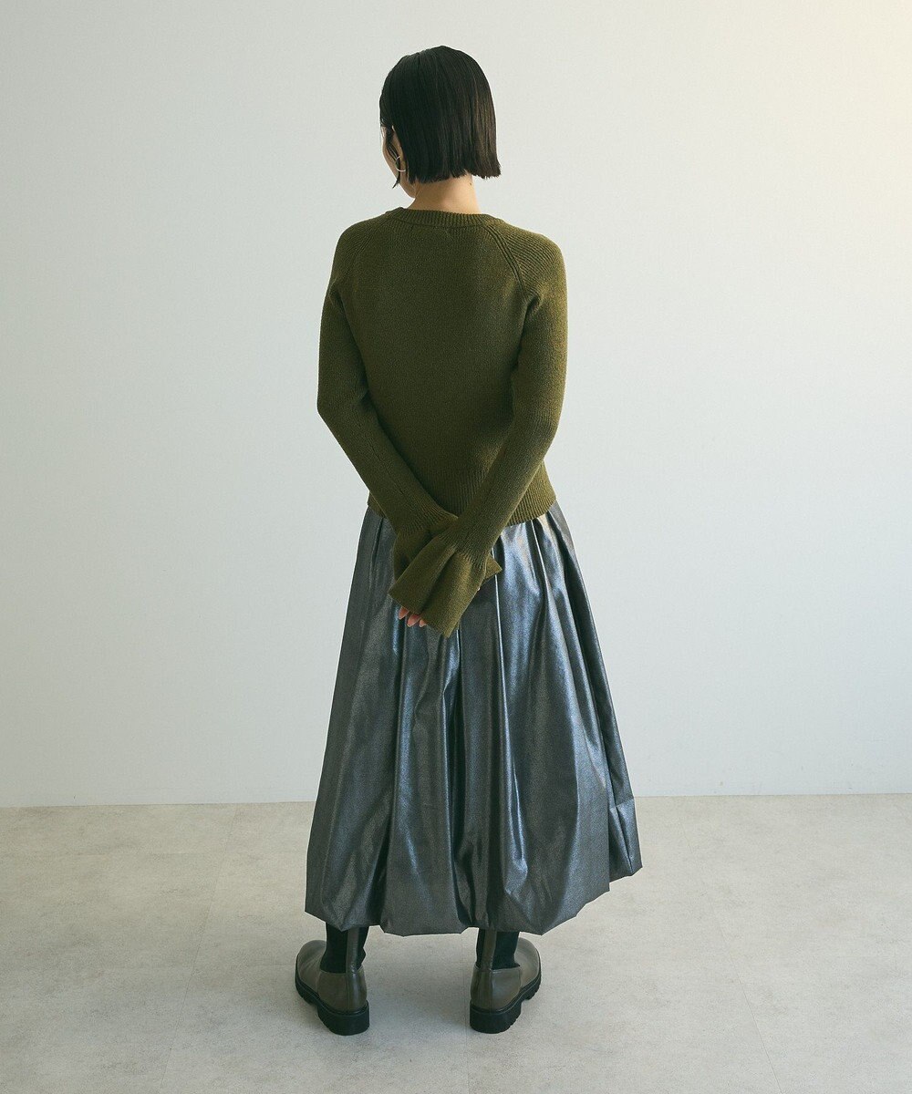 Green Parks armonia．袖フレアニットプルオーバー 