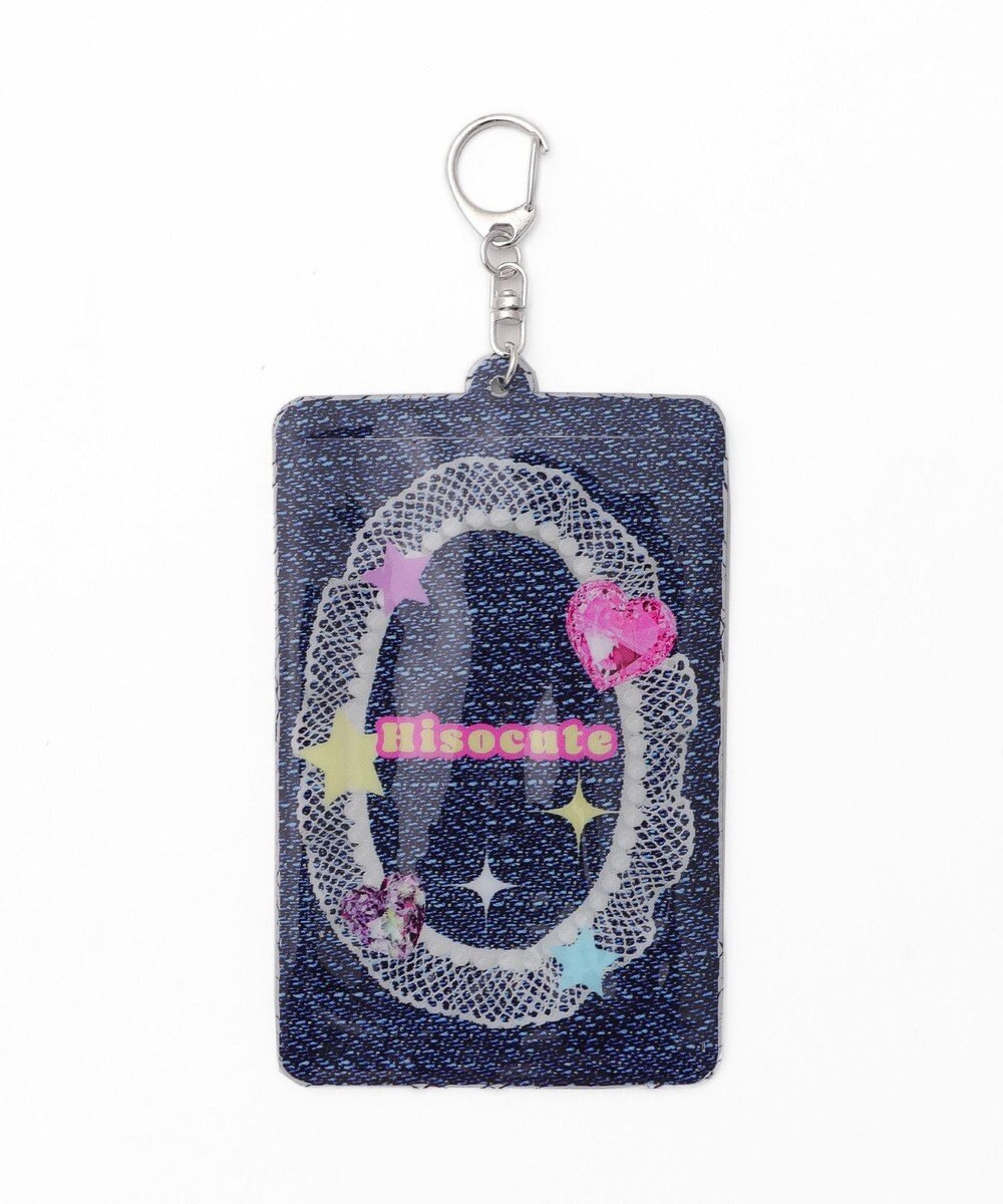 WEGO 【痛バ＆推し活グッズ】デニムグラフィックカードホルダーキーホルダー 