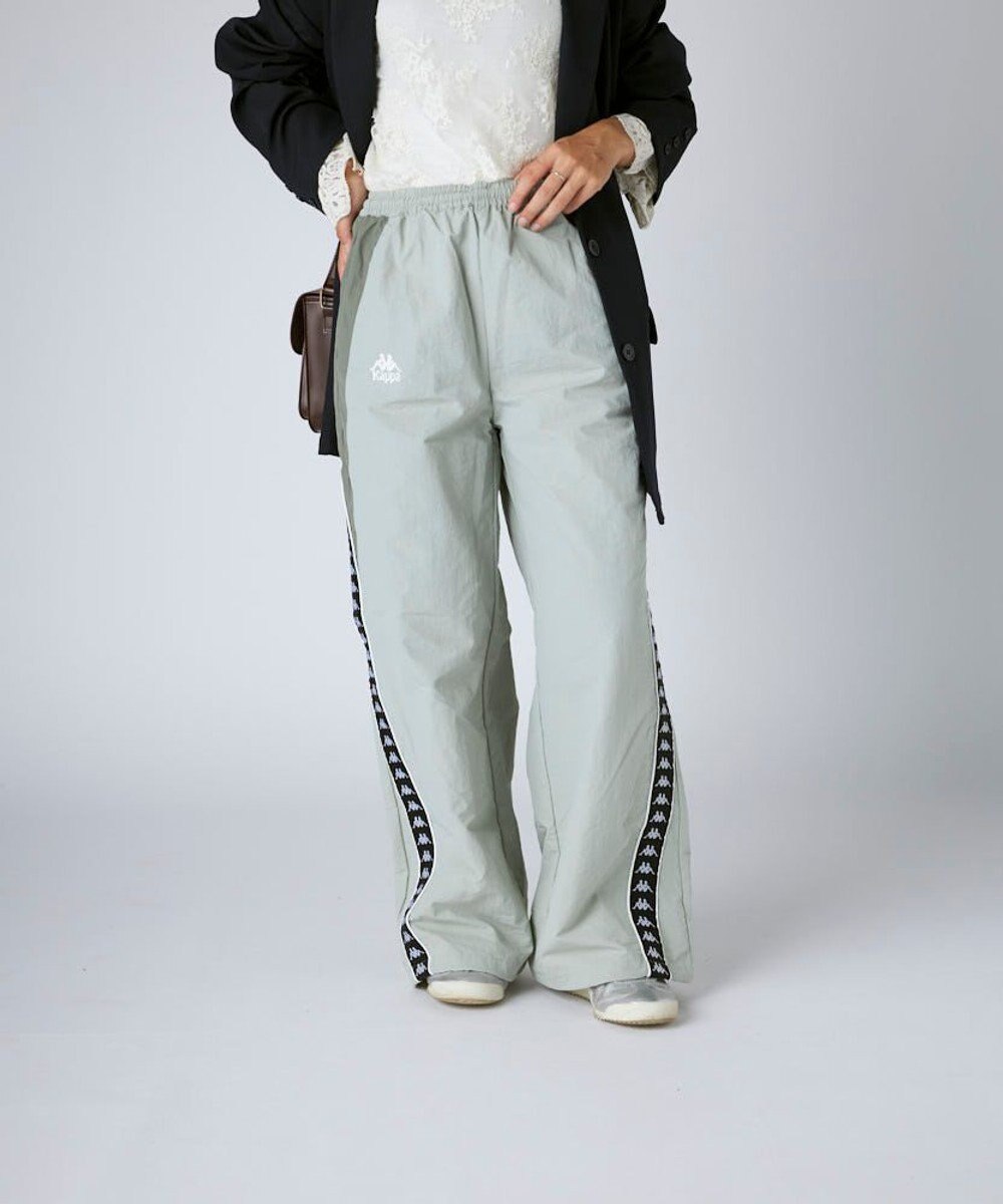 OP／FILA 【Kappa】 ワイドシルエット バンダナイロントラックパンツ 