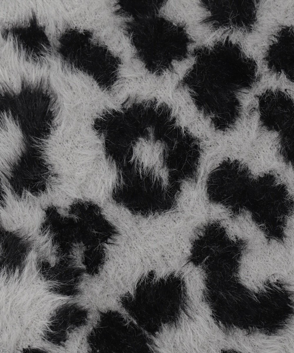 WEGO レオパードシャギーショートニット 