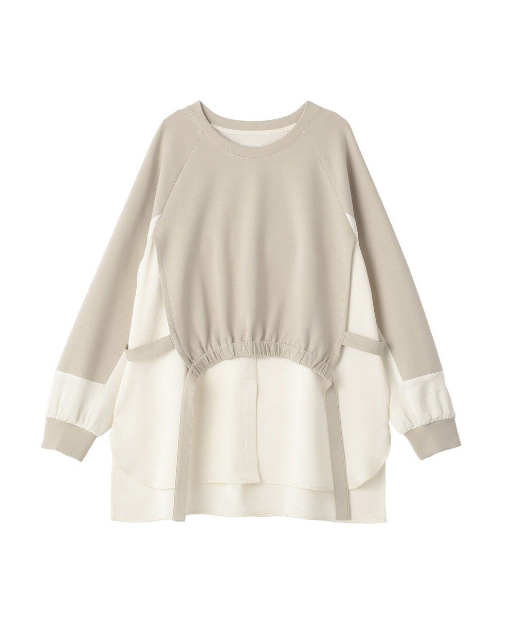 YECCA VECCA シャツレイヤードデザインプルオーバー 