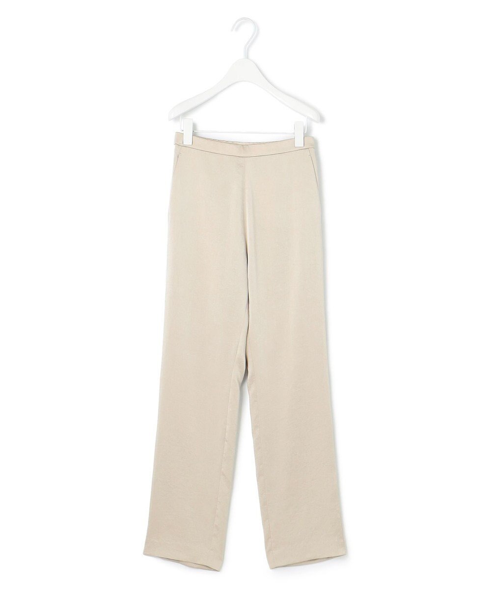 ICB 【MAG×スタイリストコラボ】シャイニーシアーニット×サテンストレートパンツ 