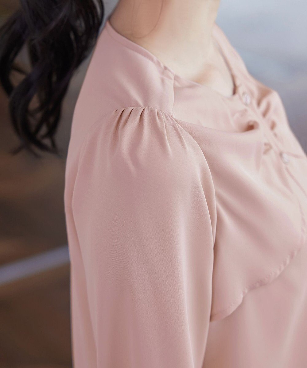 Tiaclasse L リボン風ブラウス 