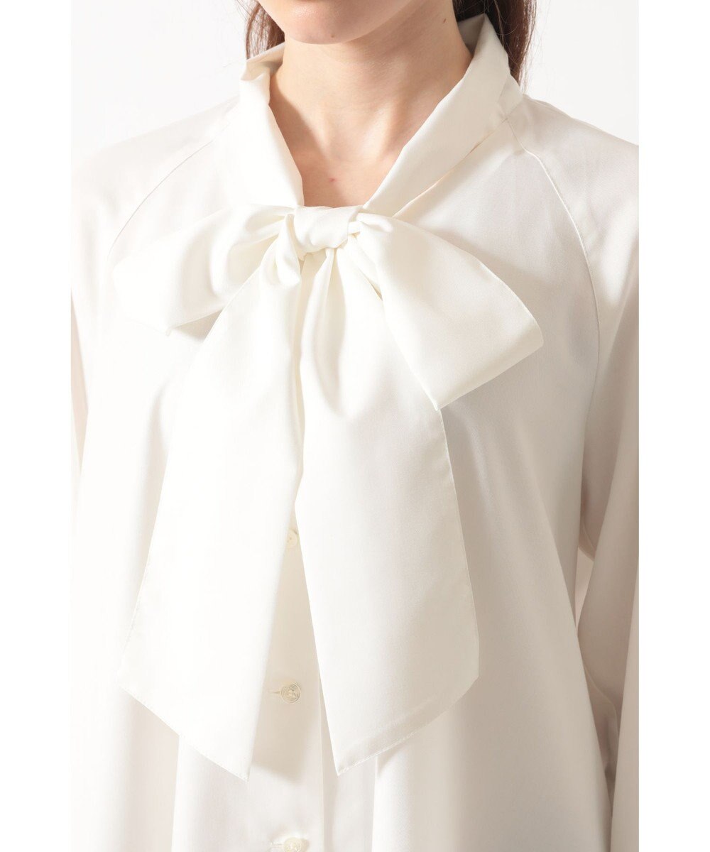 DAKS ボウタイカラーオーバーサイズブラウス 