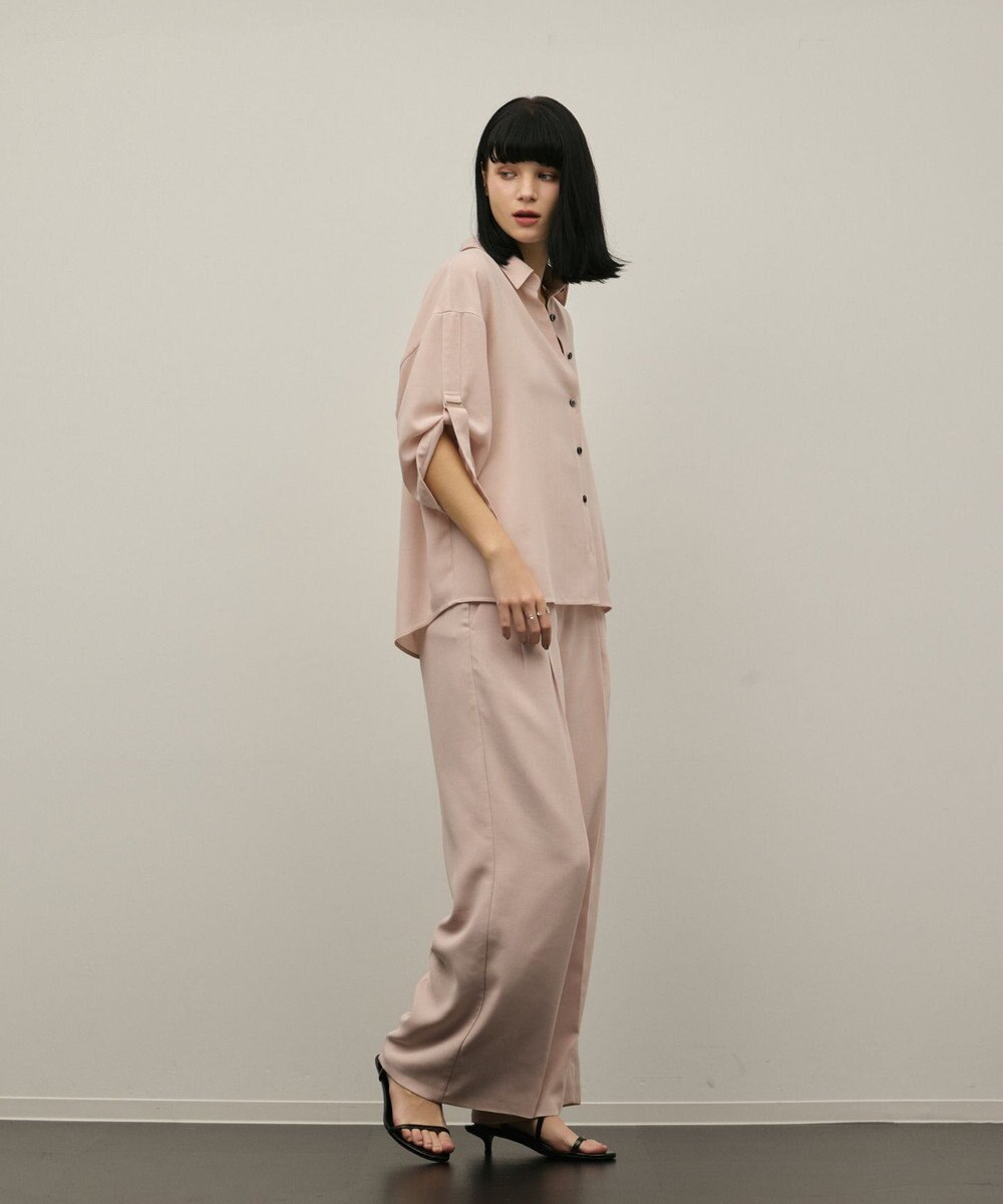 GRACE CONTINENTAL ロールアップスリーブトップス 