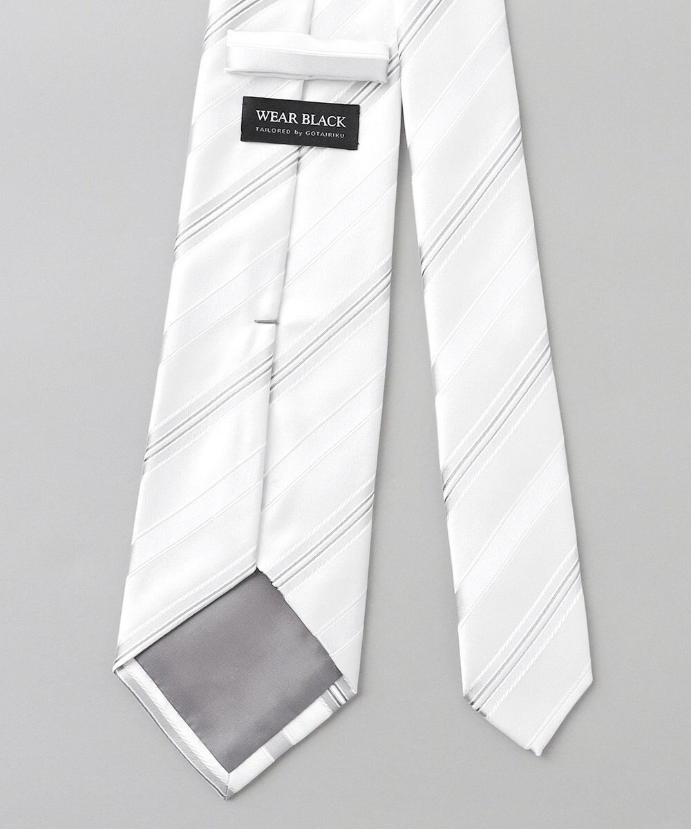 GOTAIRIKU 【WEAR BLACK】フォーマル用_ストライプ ネクタイ 