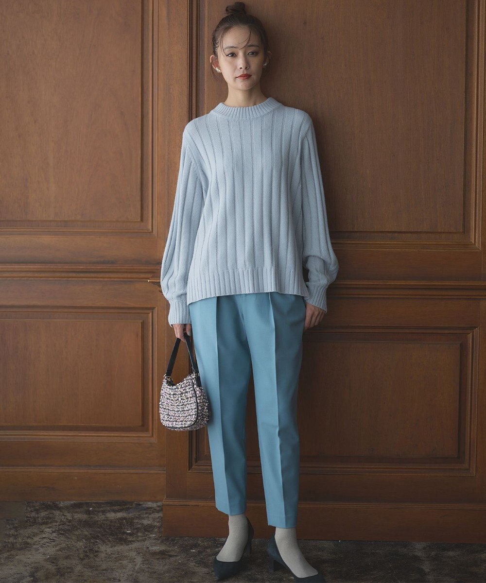 組曲 バルキーワイドリブ ニット 