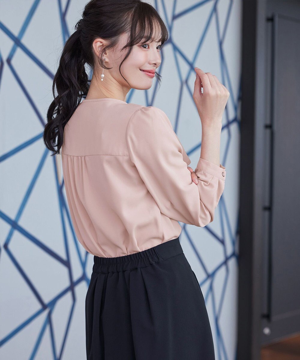 Tiaclasse L リボン風ブラウス 