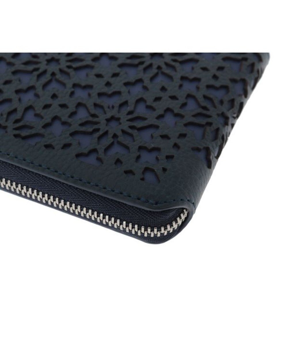 genten カレイド 外ファスナー2つ折り財布 