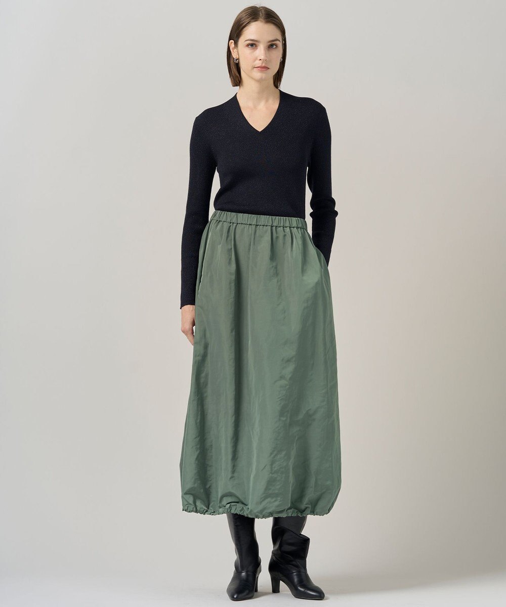 ICB L エステルメモリータフタ バルーンスカート 