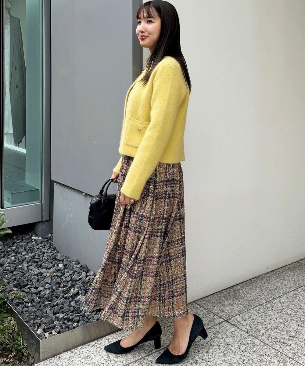 組曲 ギミックチェックツイード ワンピース 