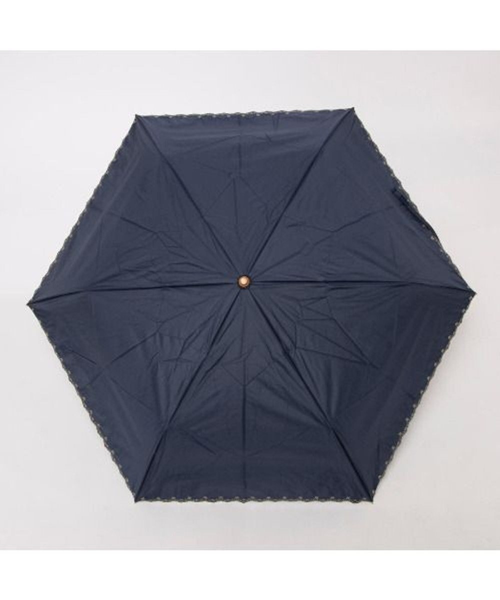 UNBILLION カシュネ cachenez / PUフローラルラメ刺繍3段折りたたみ傘 