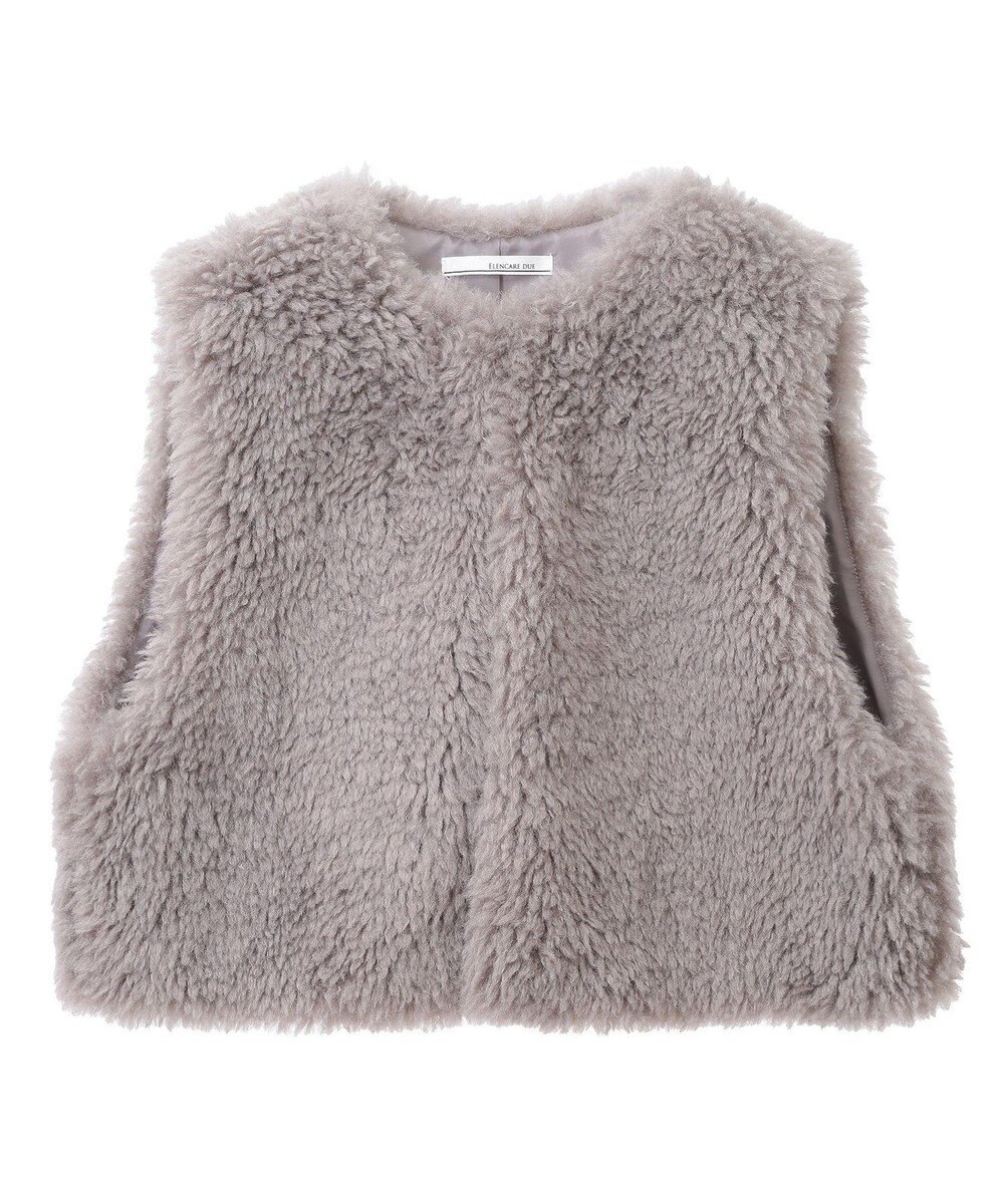 Green Parks ・ＥＬＥＮＣＡＲＥ　ＤＵＥ　シープファーショートベスト 