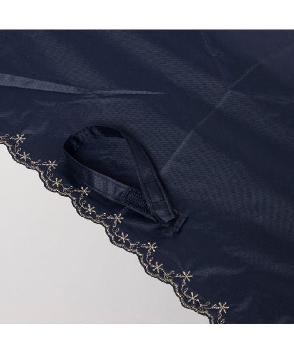 UNBILLION カシュネ cachenez / PUフローラルラメ刺繍3段折りたたみ傘 