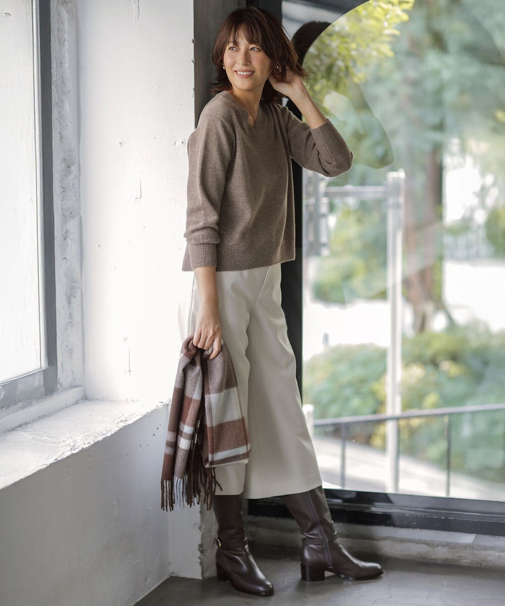 J.PRESS LADIES カシミヤチェック マフラー 