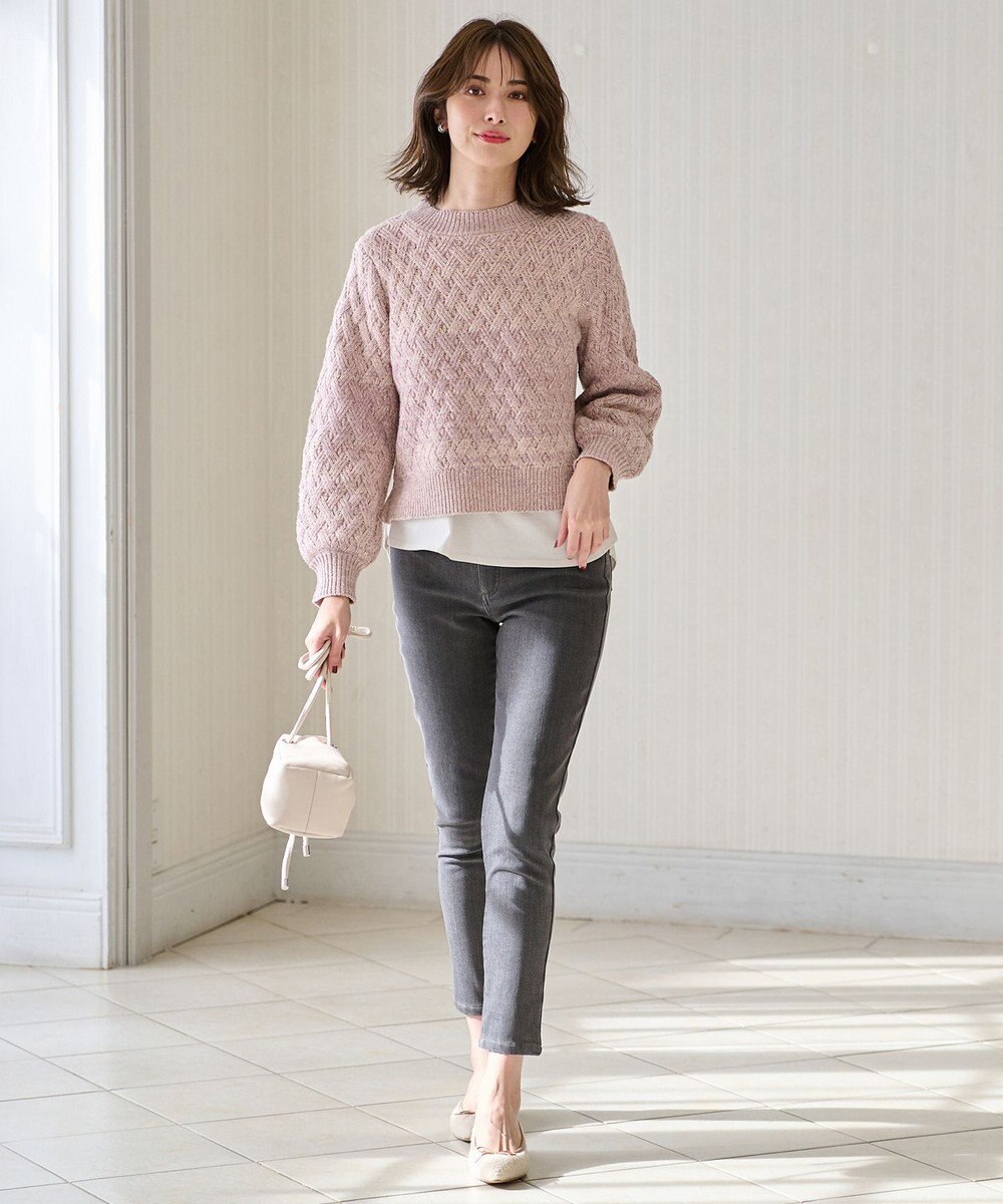 ANY SIS メッセージロゴ ロングTシャツ 