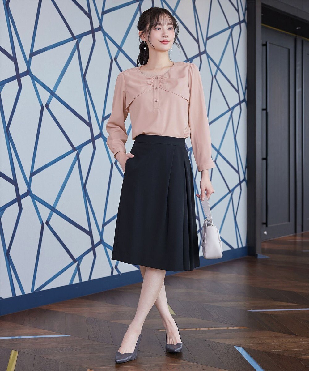 Tiaclasse L リボン風ブラウス 