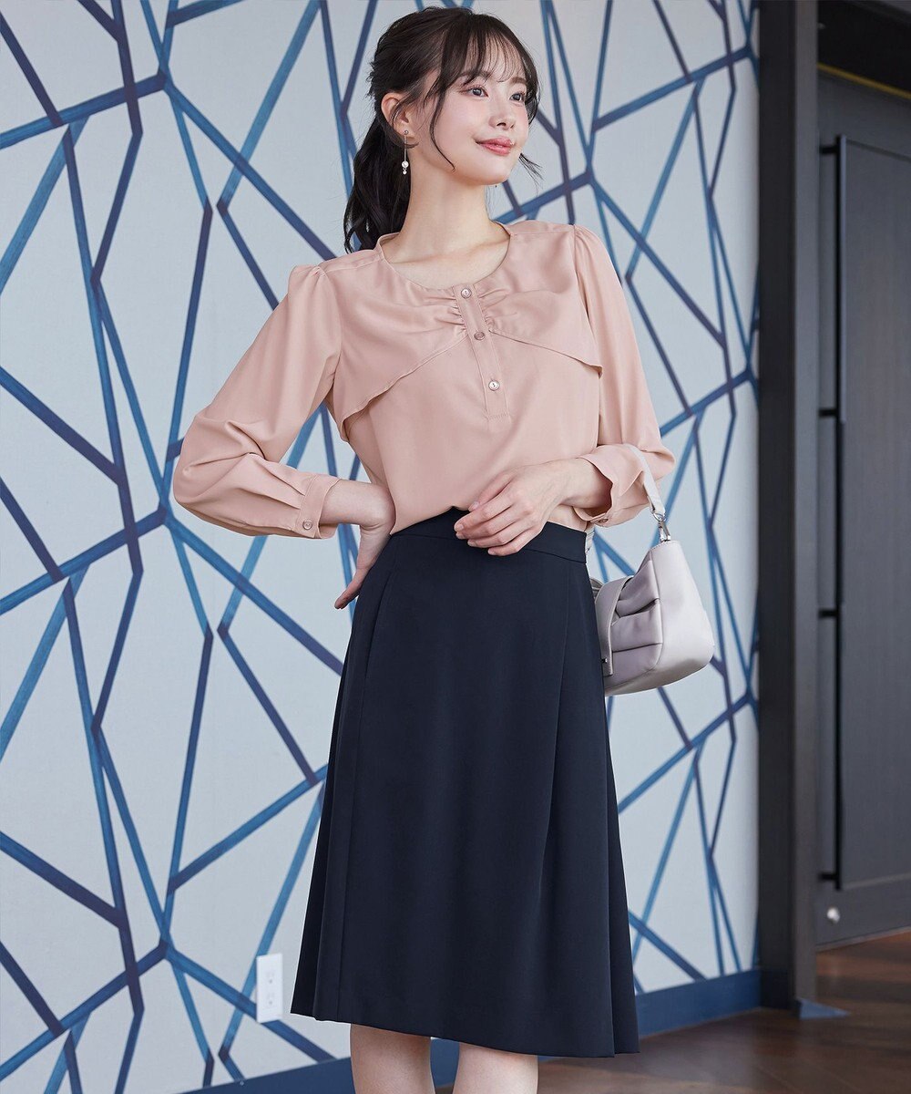 Tiaclasse L リボン風ブラウス 