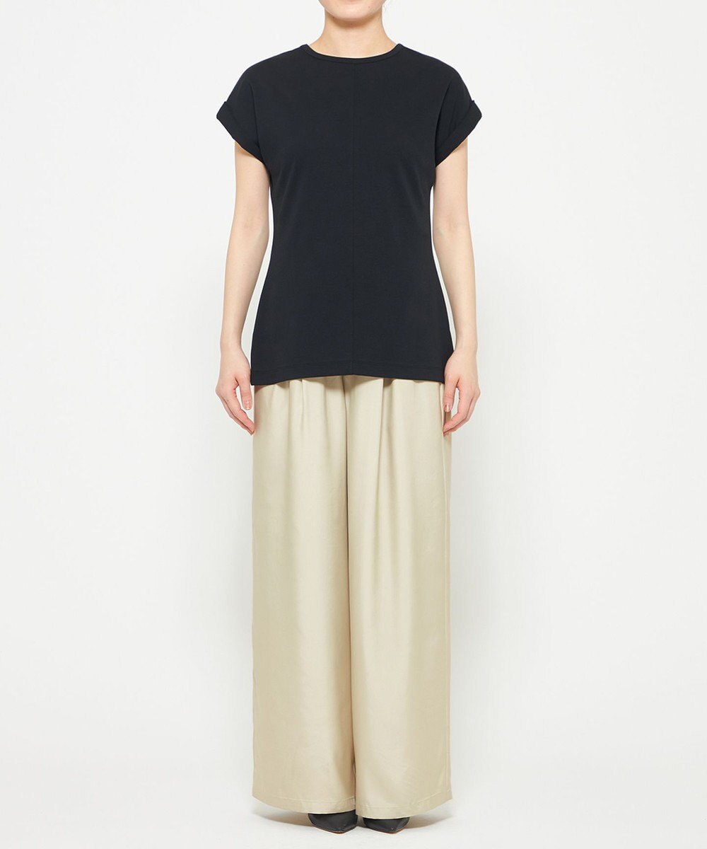 uncrave ダブルフェイスジャージー 2WAYスリットトップス 