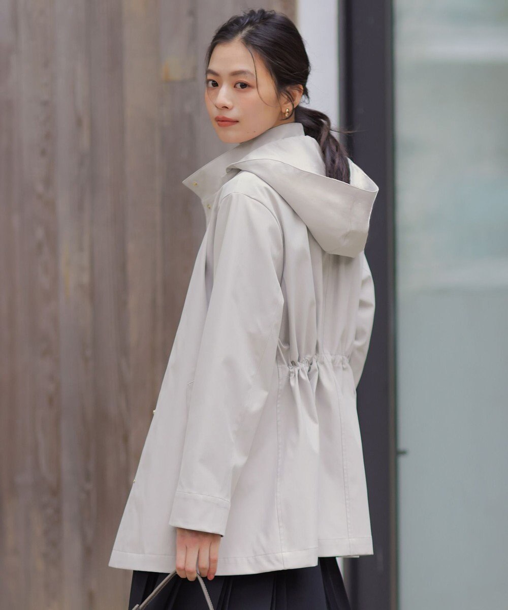 J.PRESS LADIES L 【2way】ドライツイルストレッチ フーデット アウター 