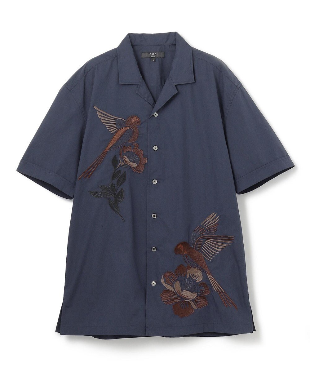 JOSEPH HOMME 新柄【洗える】メキシカンエンブロイダリー　オープンカラー半袖シャツ 