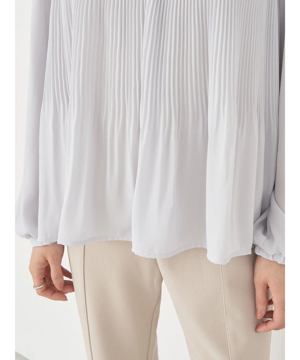 earth music&ecology レースプリーツブラウス 