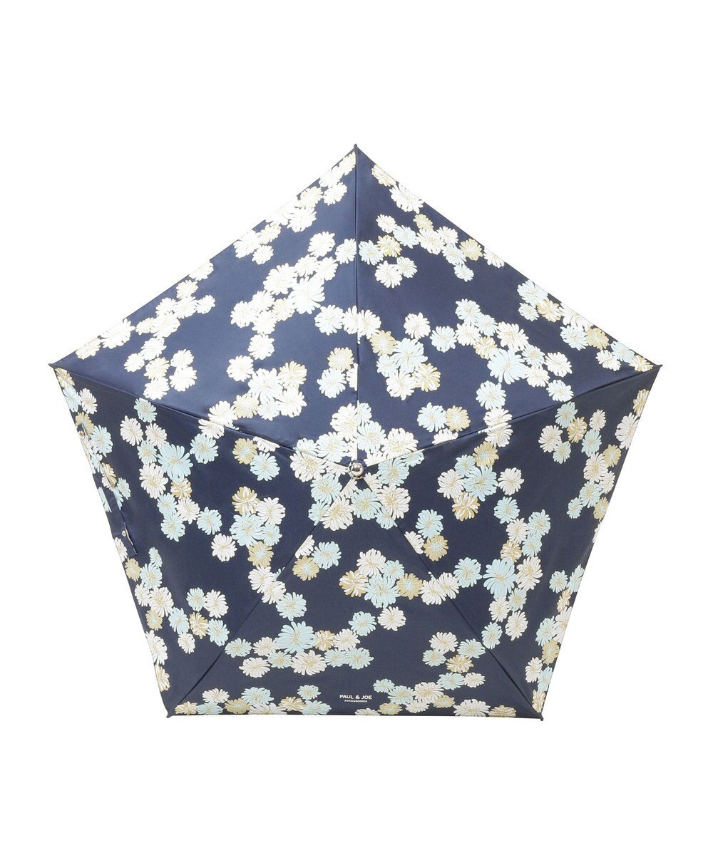 MOONBAT 【 遮光率100％/遮熱/UV/軽量】PAUL&JOE ACCESSOIRES(ポール&ジョー) 晴雨兼用日傘 クリザンテーム 総柄 花柄 折りたたみ傘 