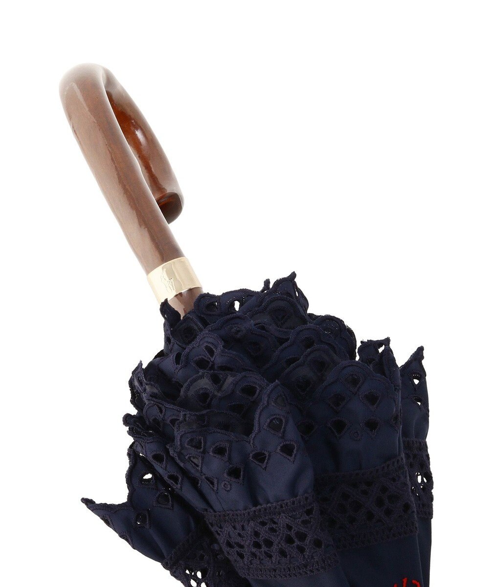 MOONBAT 【遮光/晴雨兼用日傘】POLO RALPH LAUREN(ポロ ラルフローレン) エンブフリル 長傘 遮熱 UV 