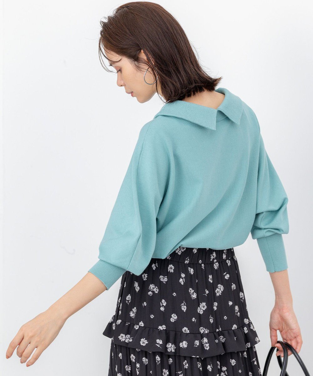 組曲 S 【加藤ローサさん着用 / 前後着用可】スムースストレッチロールネック ニット 