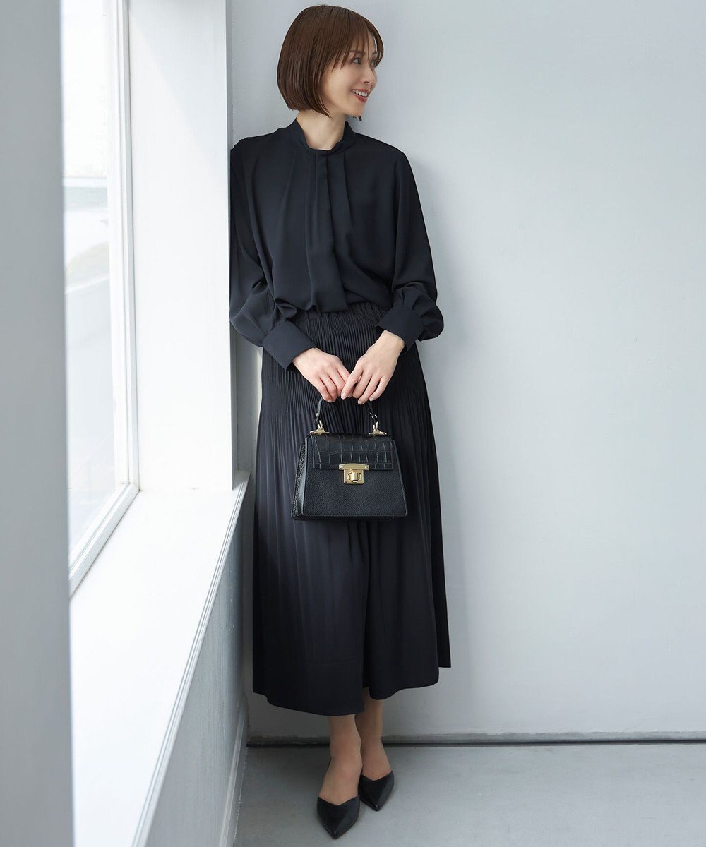 自由区 【カタログ掲載・セットアップ対応】ライトサテン ブラウス 