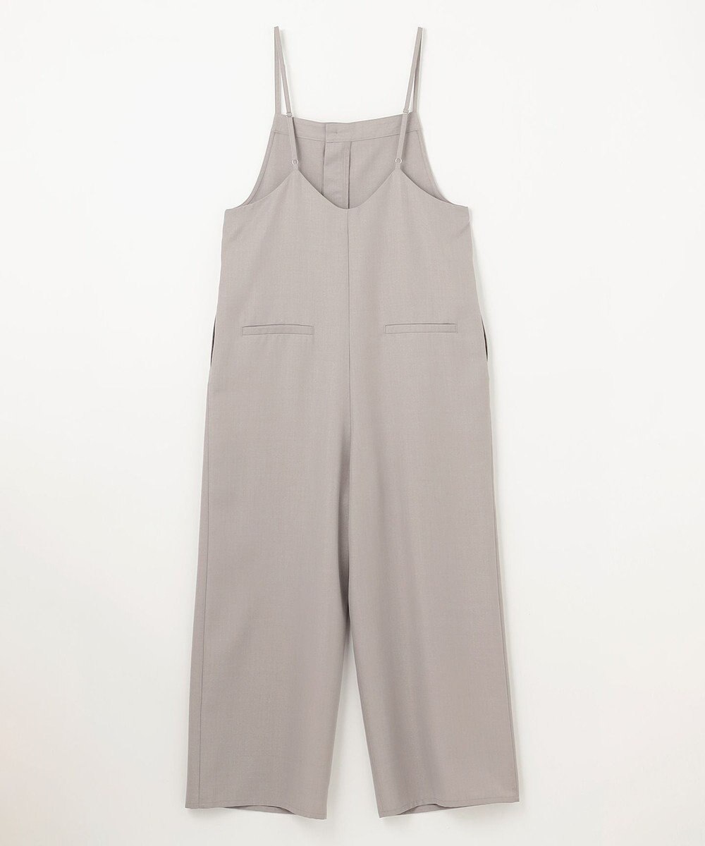 ANY L フロントジップサロペット 