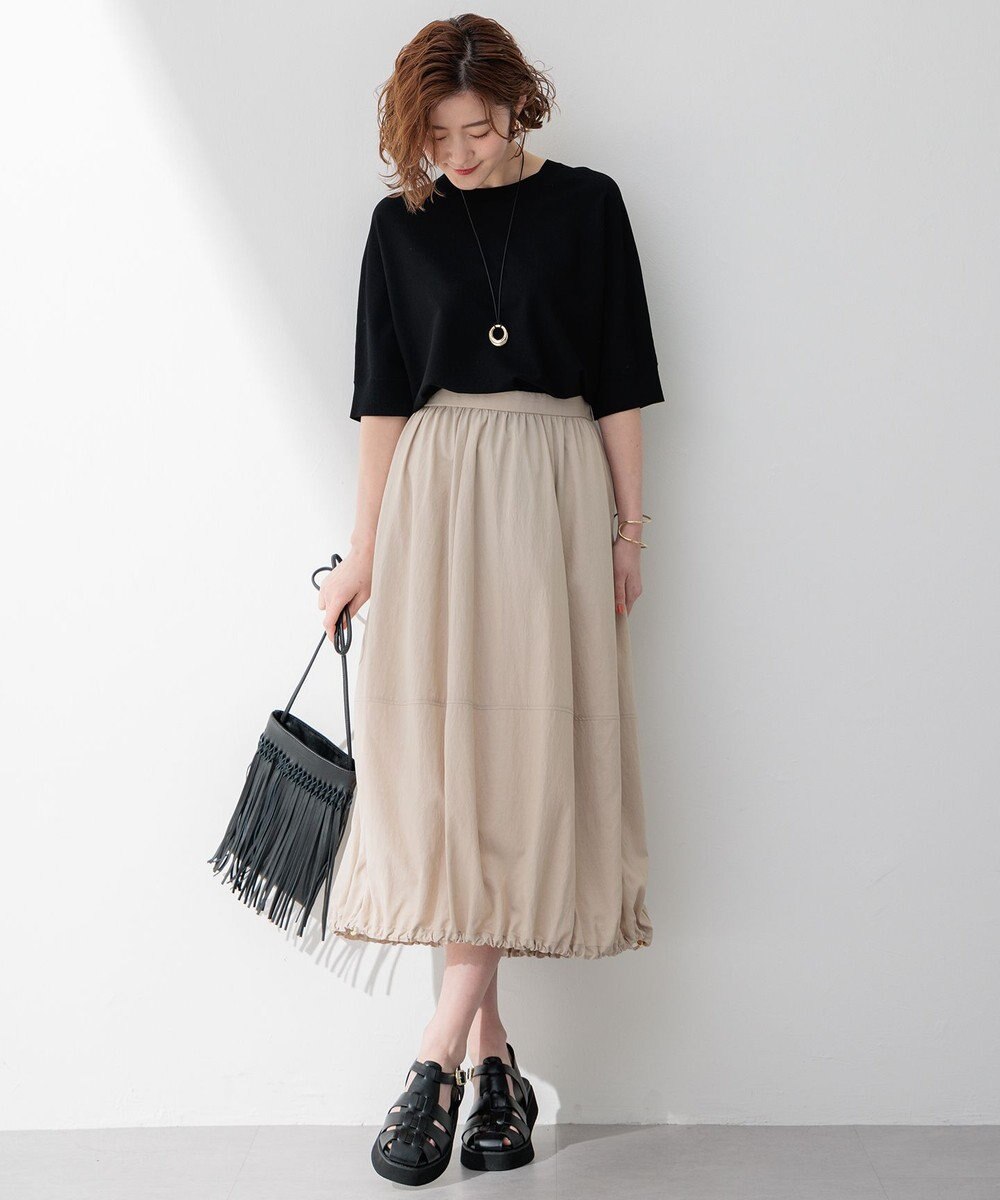 23区 S 【洗える】ヴィンテージライトタフタ バルーン スカート 