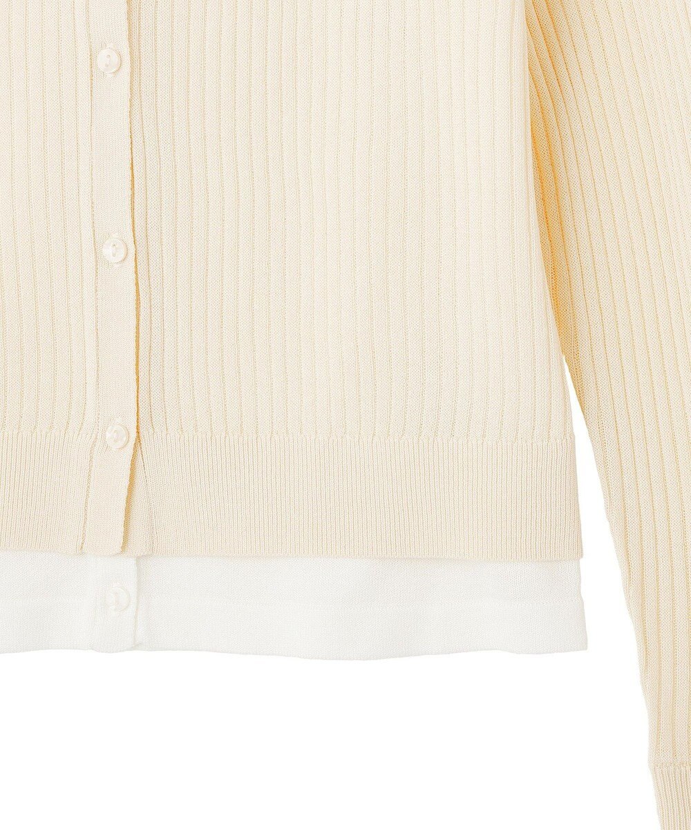 CRAFT STANDARD BOUTIQUE レイヤードポロ衿カーディガン 