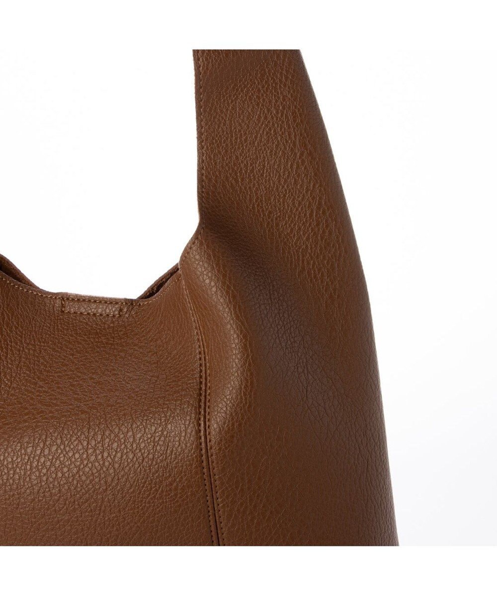 UNBILLION カシュカシュ cachecache / セミ合皮ホーボーバッグＬ 