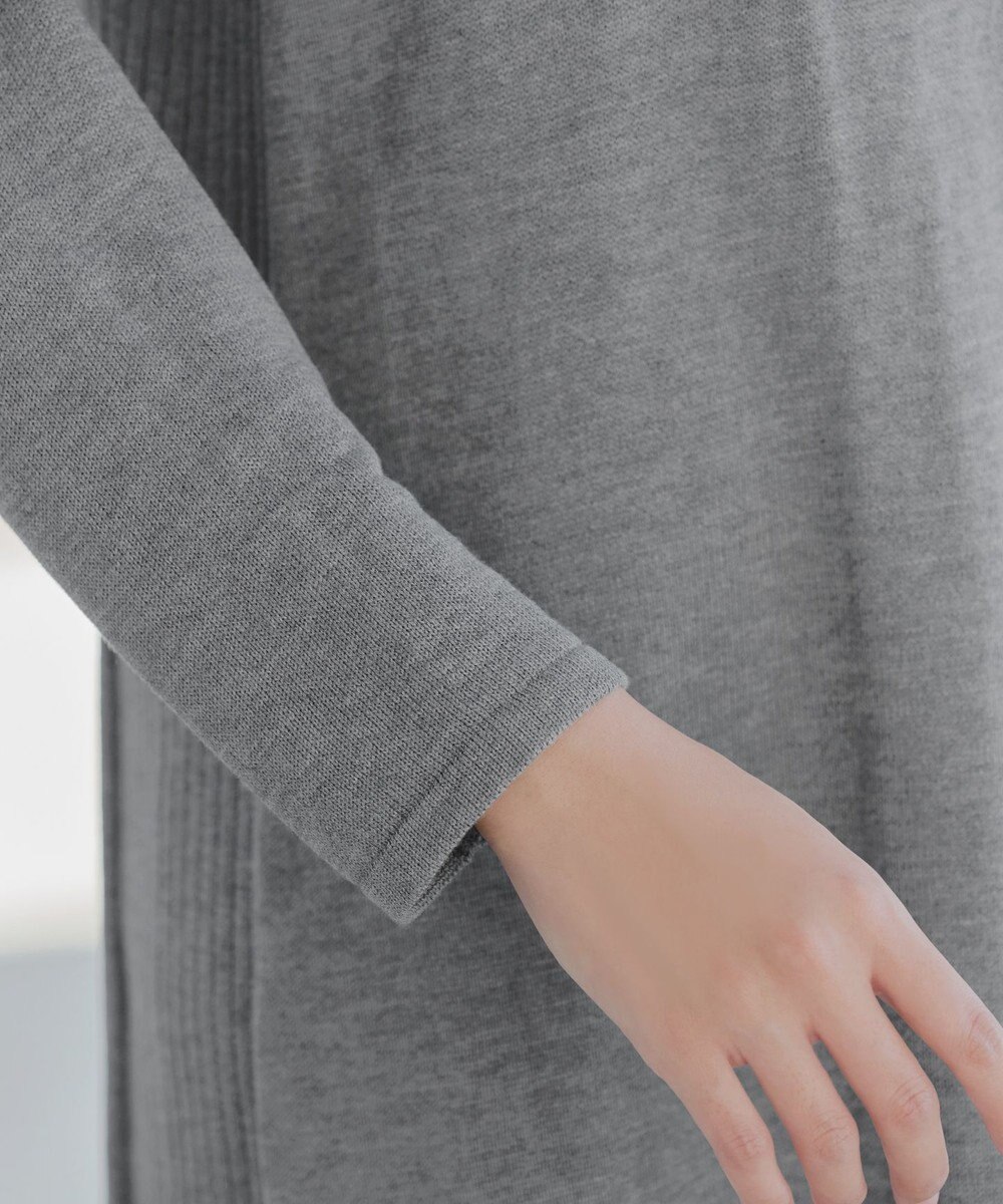 Tiaclasse 【洗える】カシミヤ混ニットチュニック 