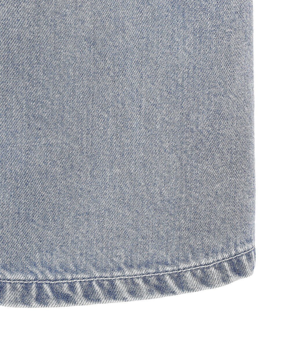 earth music&ecology ダブルジップデニムキャミワンピース 