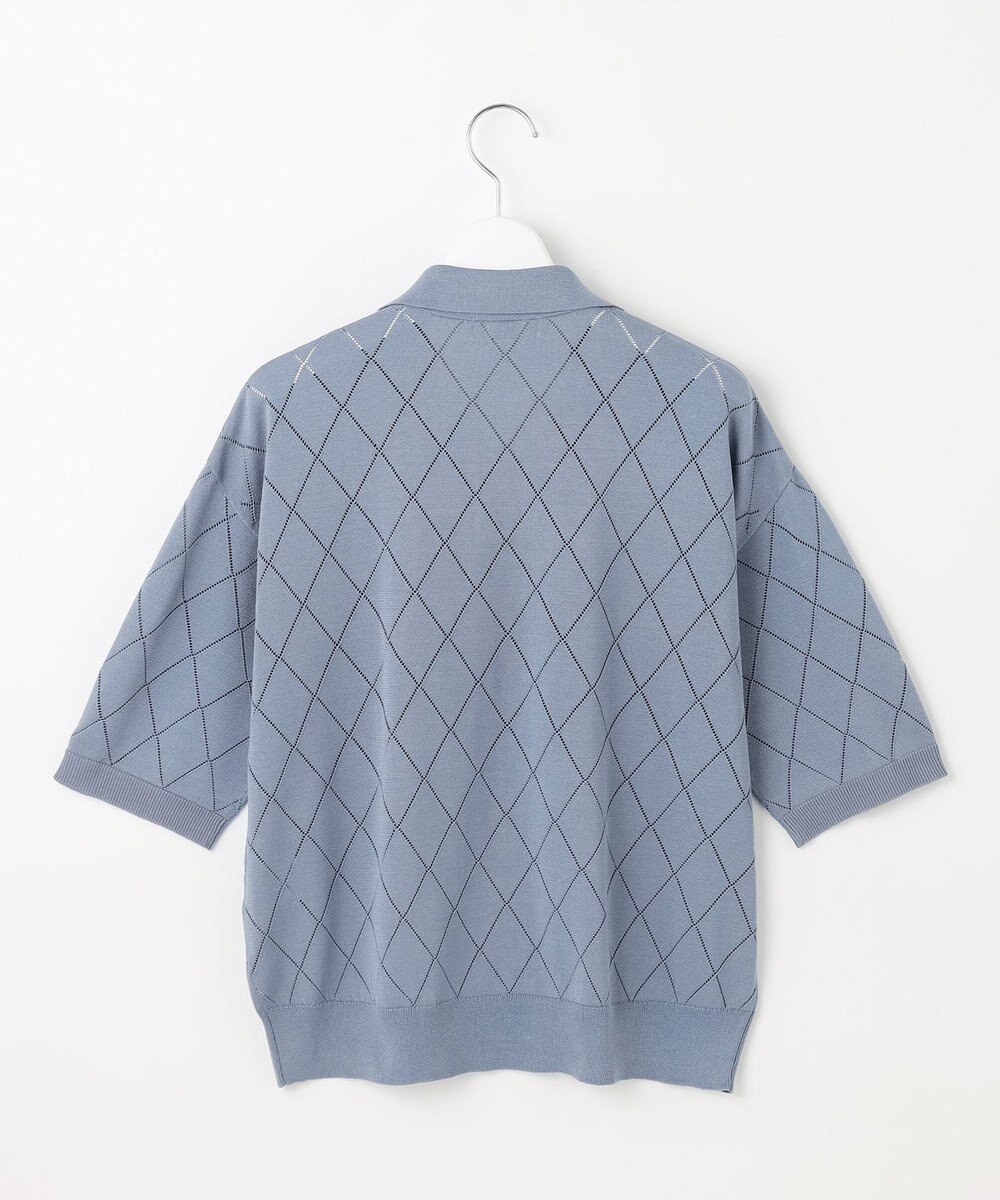 J.PRESS LADIES 【洗える・抗菌防臭】COTTON POLYESTER ポロ ニット 