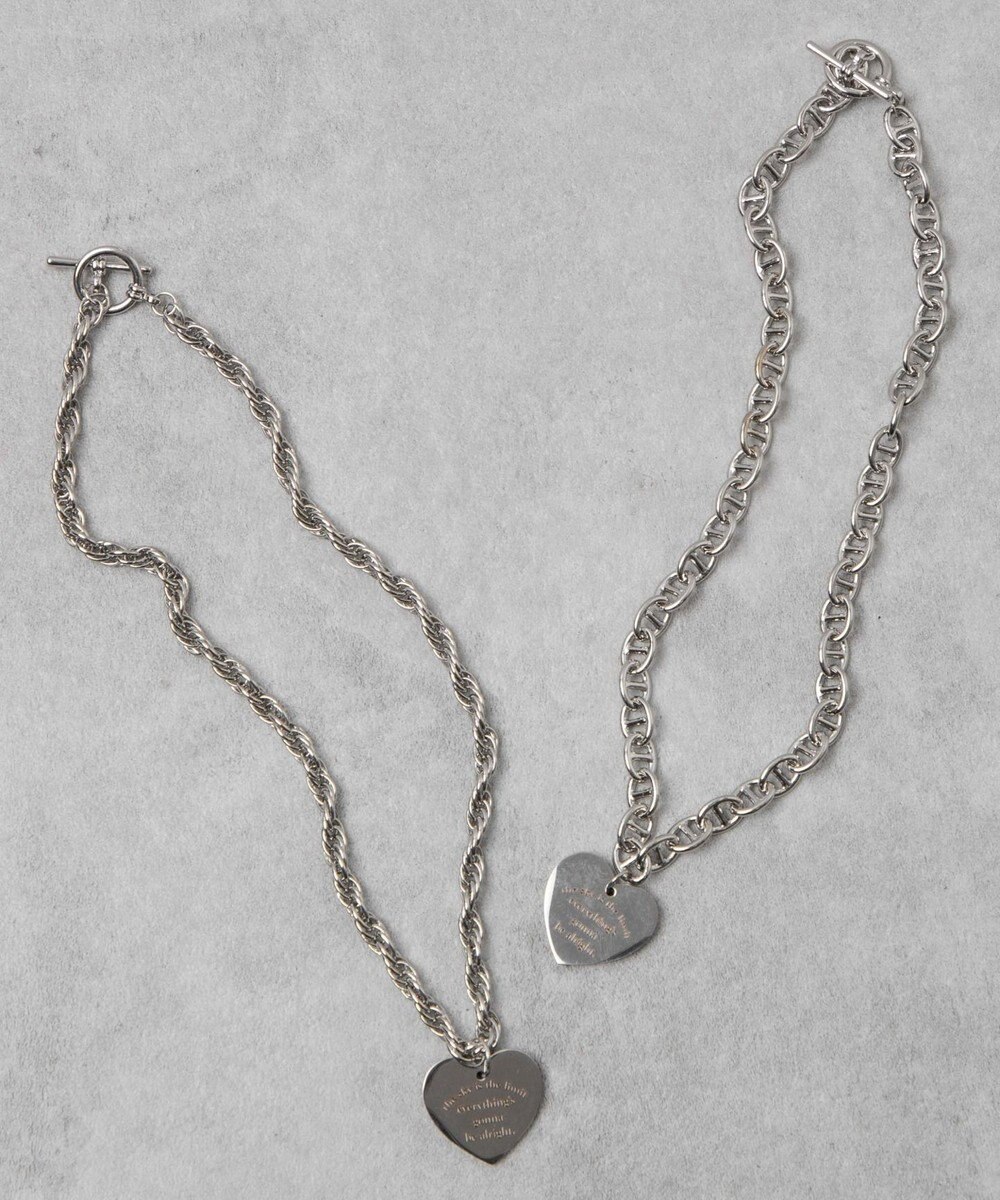 WEGO Lヘビーチェーンモチーフネックレス 