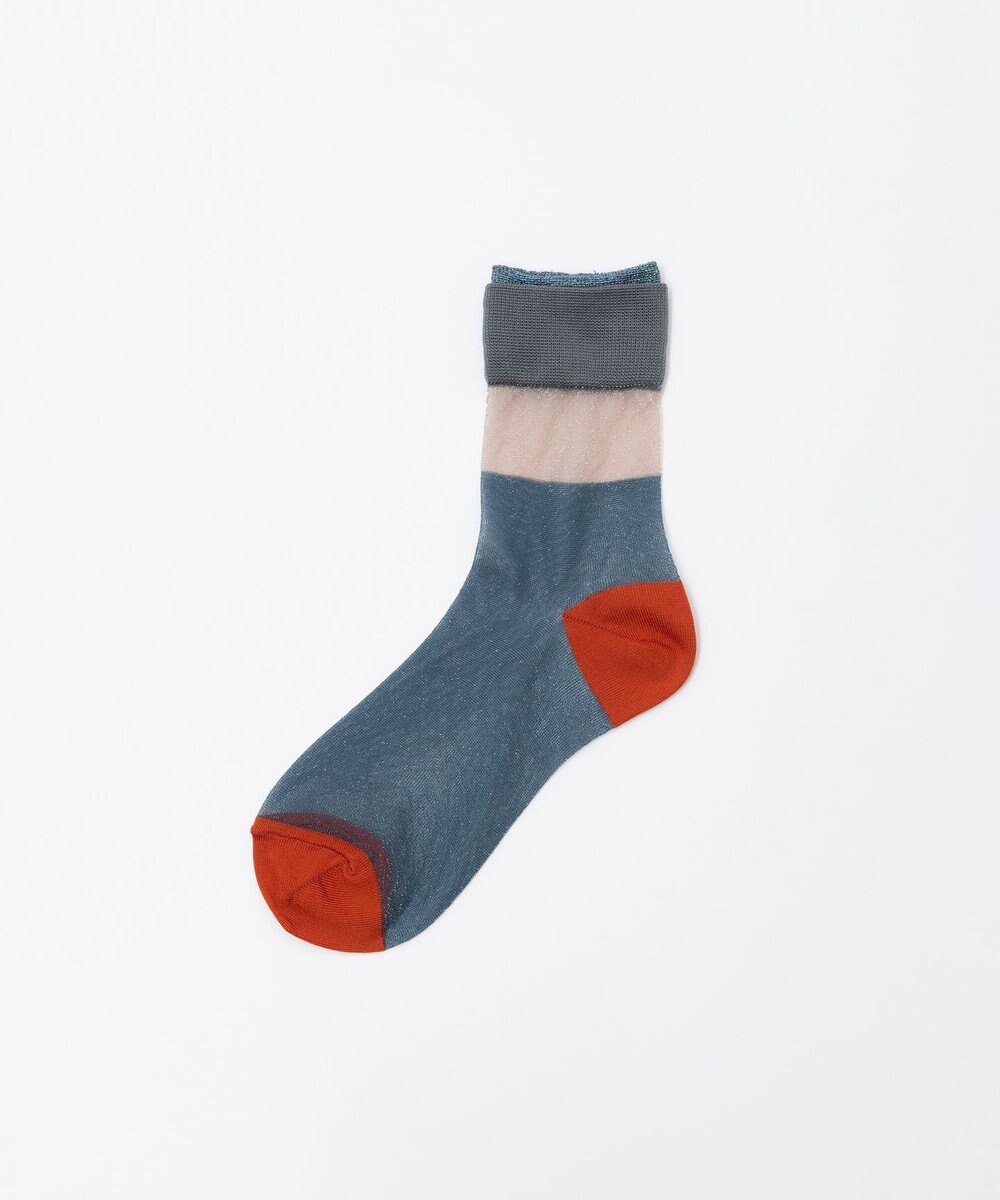 TRICOTE レイヤー ラメ シアーソックス 