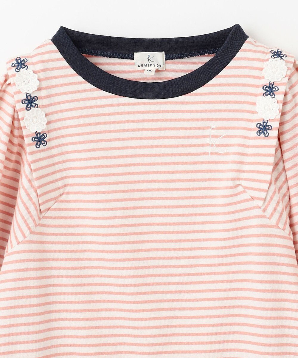 組曲 KIDS 【110-140㎝】リボンボーダー トップス 