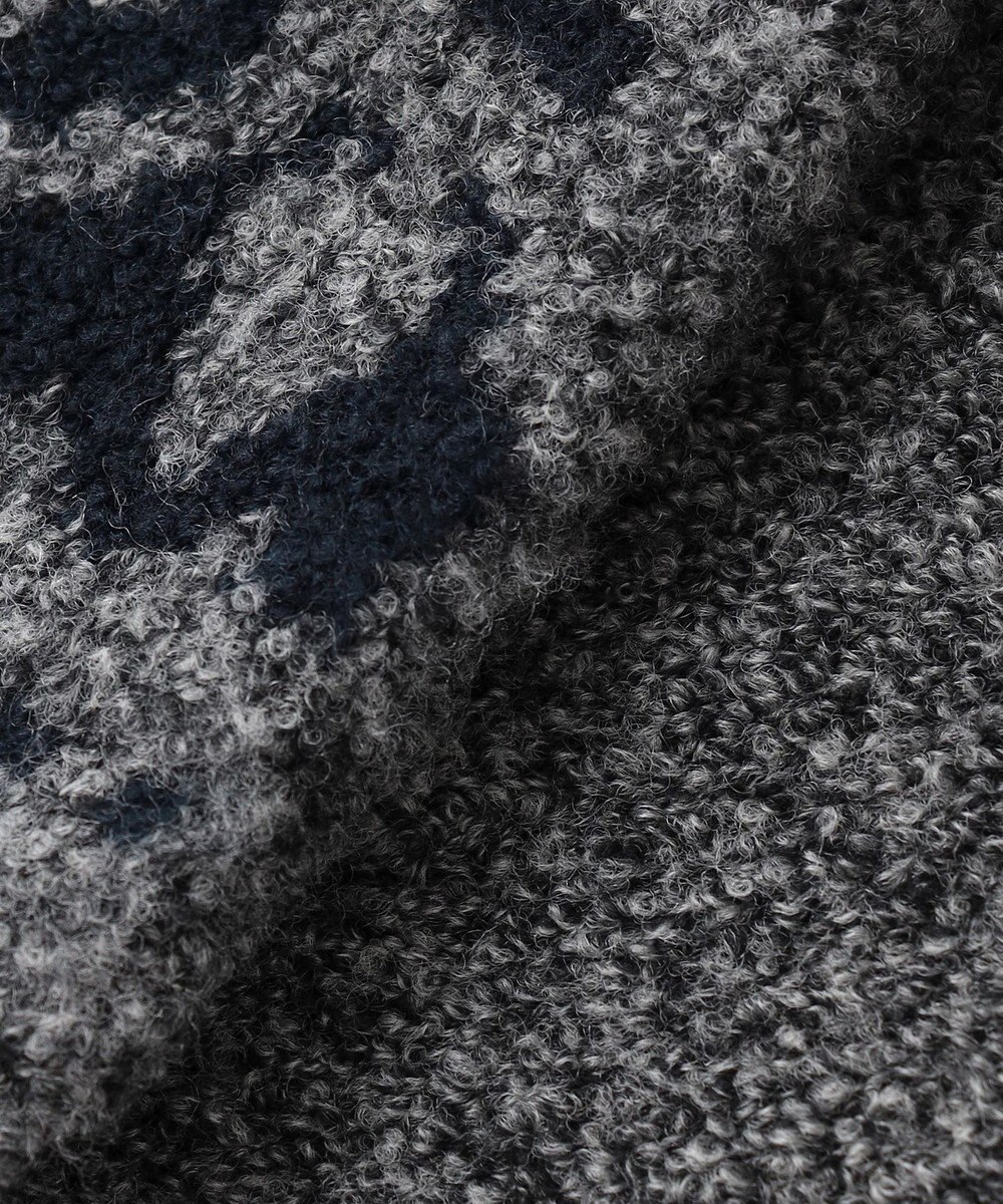 JOSEPH ABBOUD 【インポート素材/ソフトな肌触り/軽量】MOUSSE ペーズリー柄ショール カーディガン 