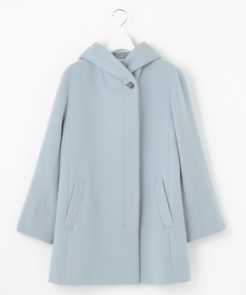 J.PRESS LADIES L ショートビーバー フーデット コート 