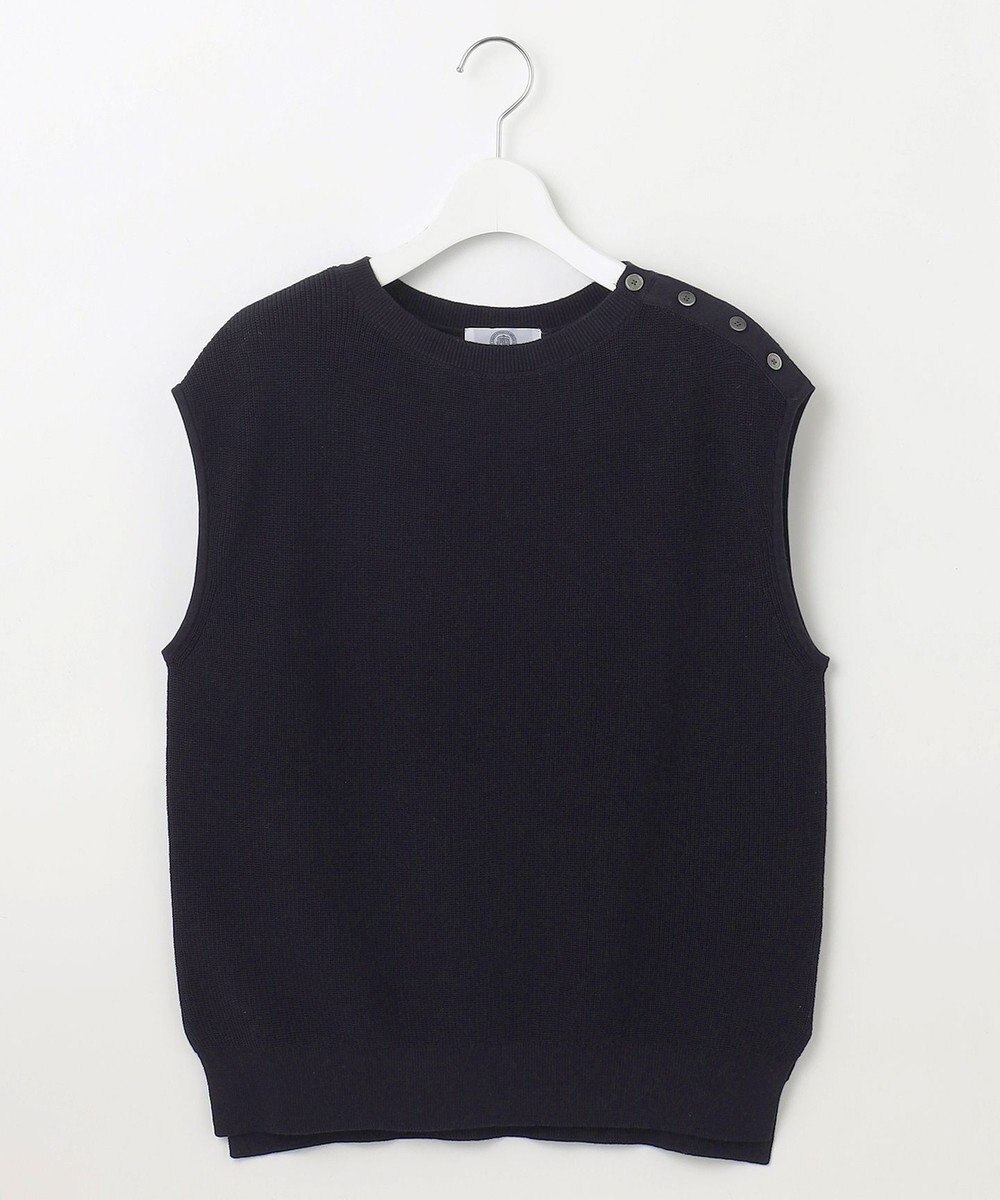 J.PRESS LADIES L 【洗える】GIMA COTTON ニット ベスト 