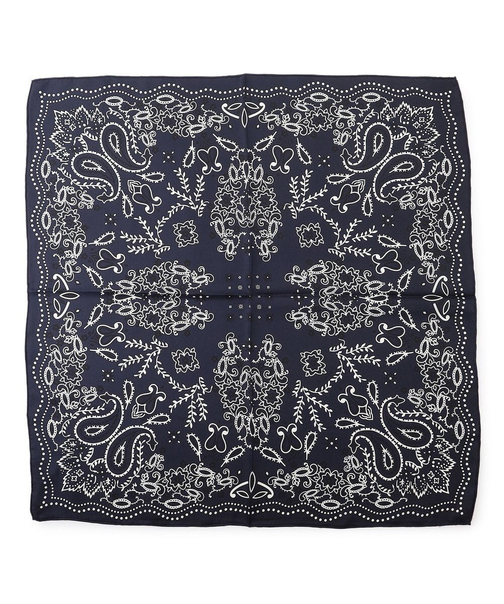 23区 manipuri カレイドバンダナ シルク スカーフ 