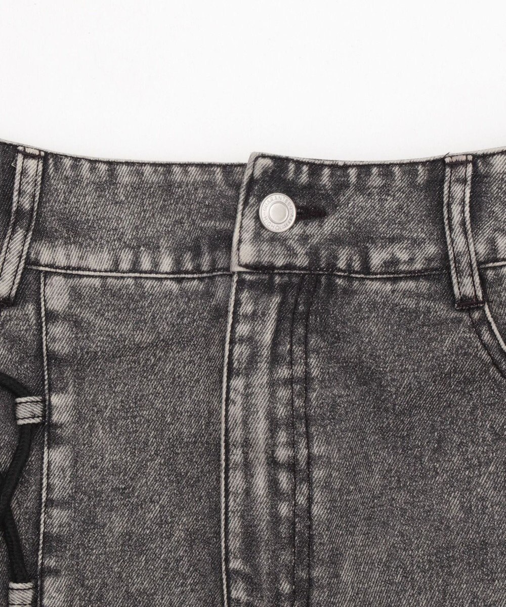 WEGO レースアップハートポケットデニムスカパン 