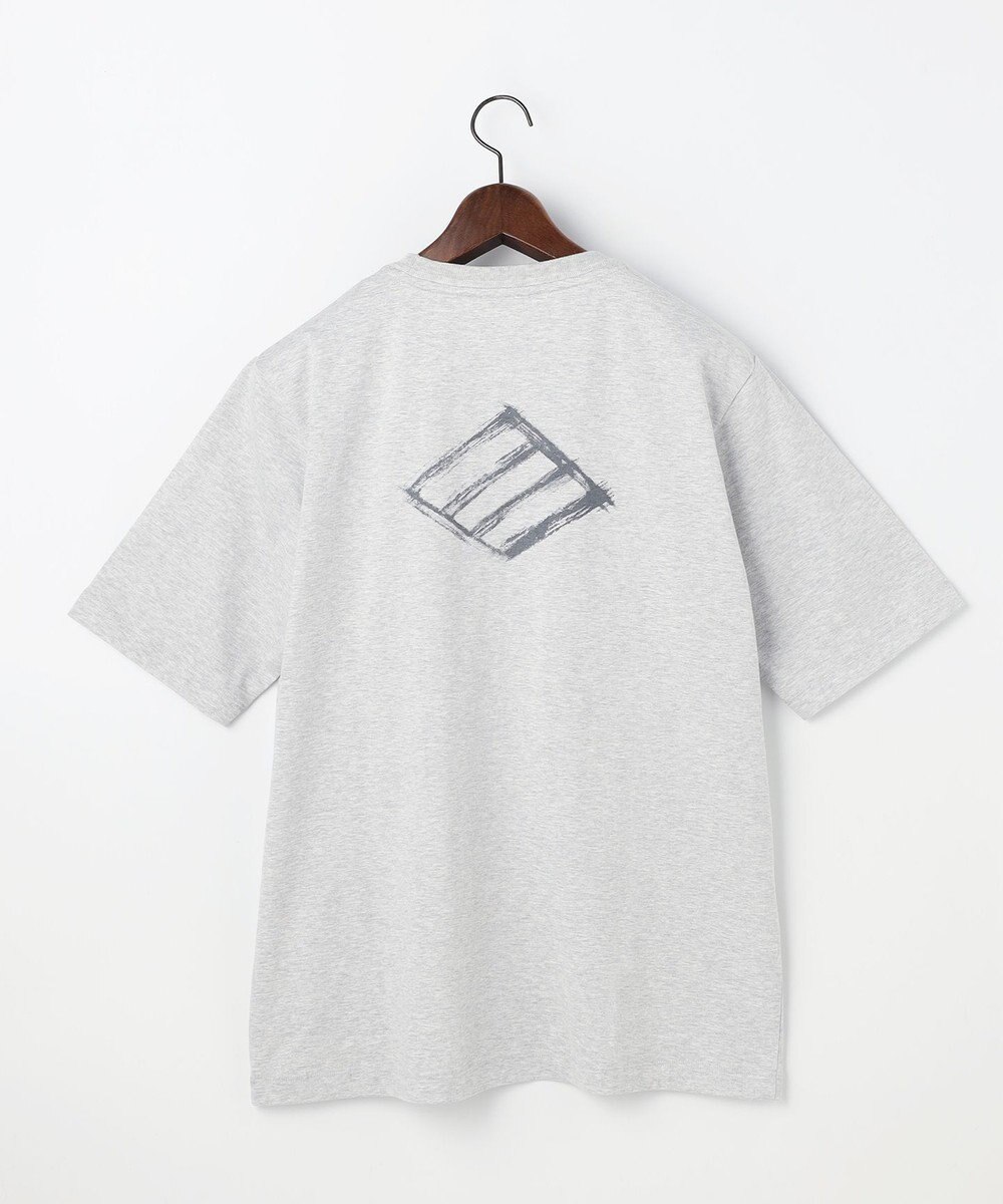 JOSEPH ABBOUD 【滑らかな肌触り】ダイヤロゴバックプリント Tシャツ 